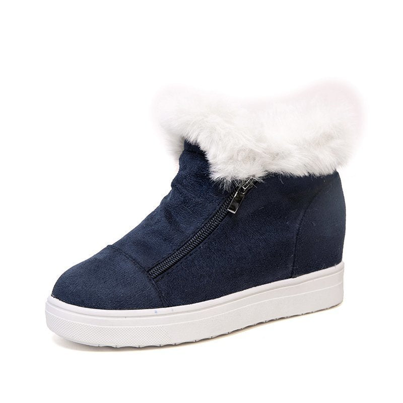 Leopardenmuster Frauen flache runde Zehe Baumwolle Schuhe