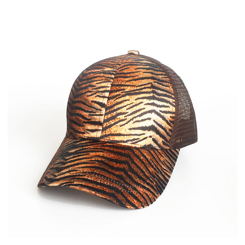 Damen Mode Leopard Print Baseballmütze