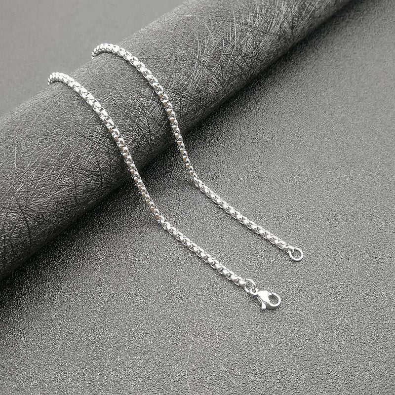 Titan Stahl Leopardenkopf Anhänger Halskette Jewellery