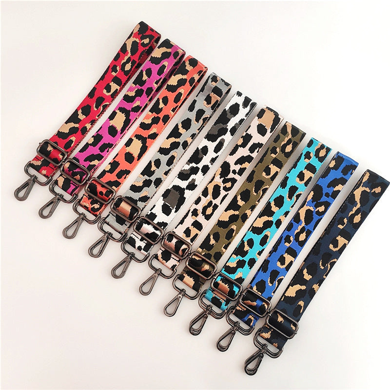 Women's Leopard Print verdickt verstellbaren Rucksack Ersatz Schultergurte