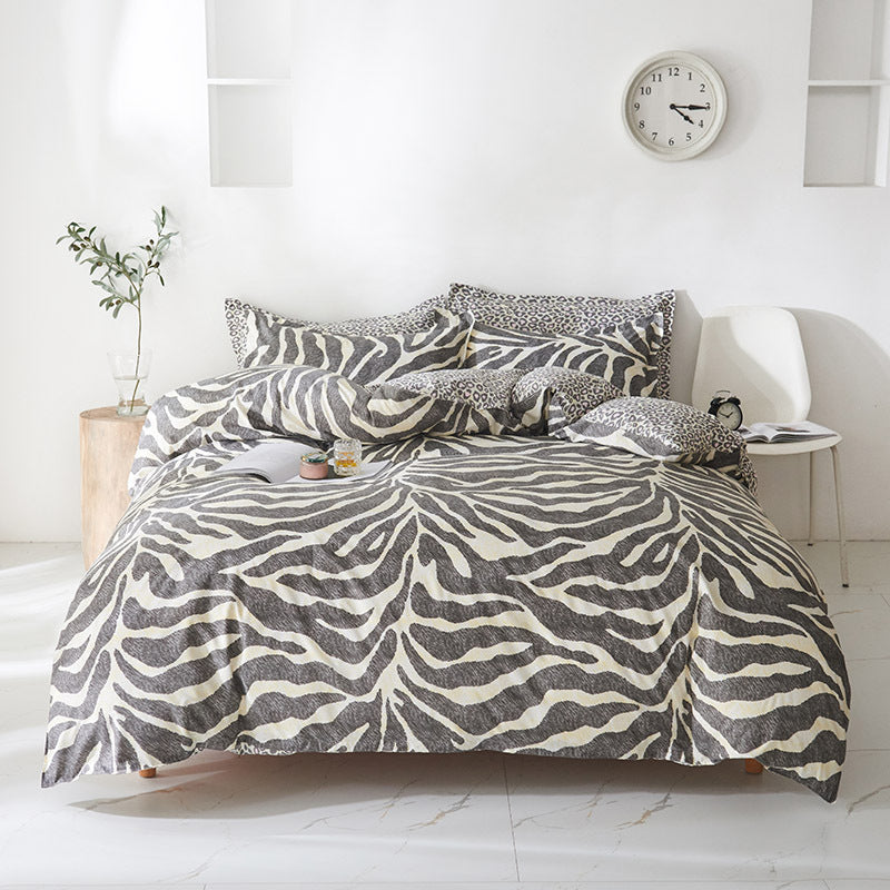 Leopard Print Bettlaken Set von vier Ab Gesicht