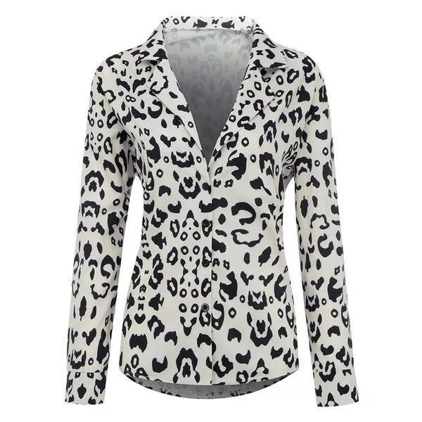 Women's Leopard Long Sleeve Shirt