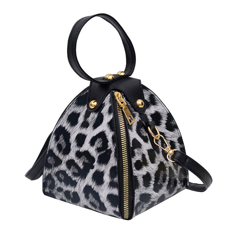 Leopardenmuster Dreieckstasche Handtasche