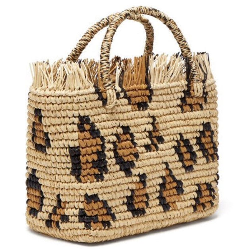 Tasche aus Leopardengewebe