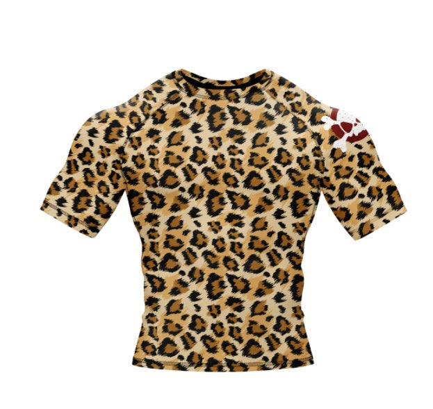 Leopard Print T-Shirt für Männer mit kurzen Ärmeln