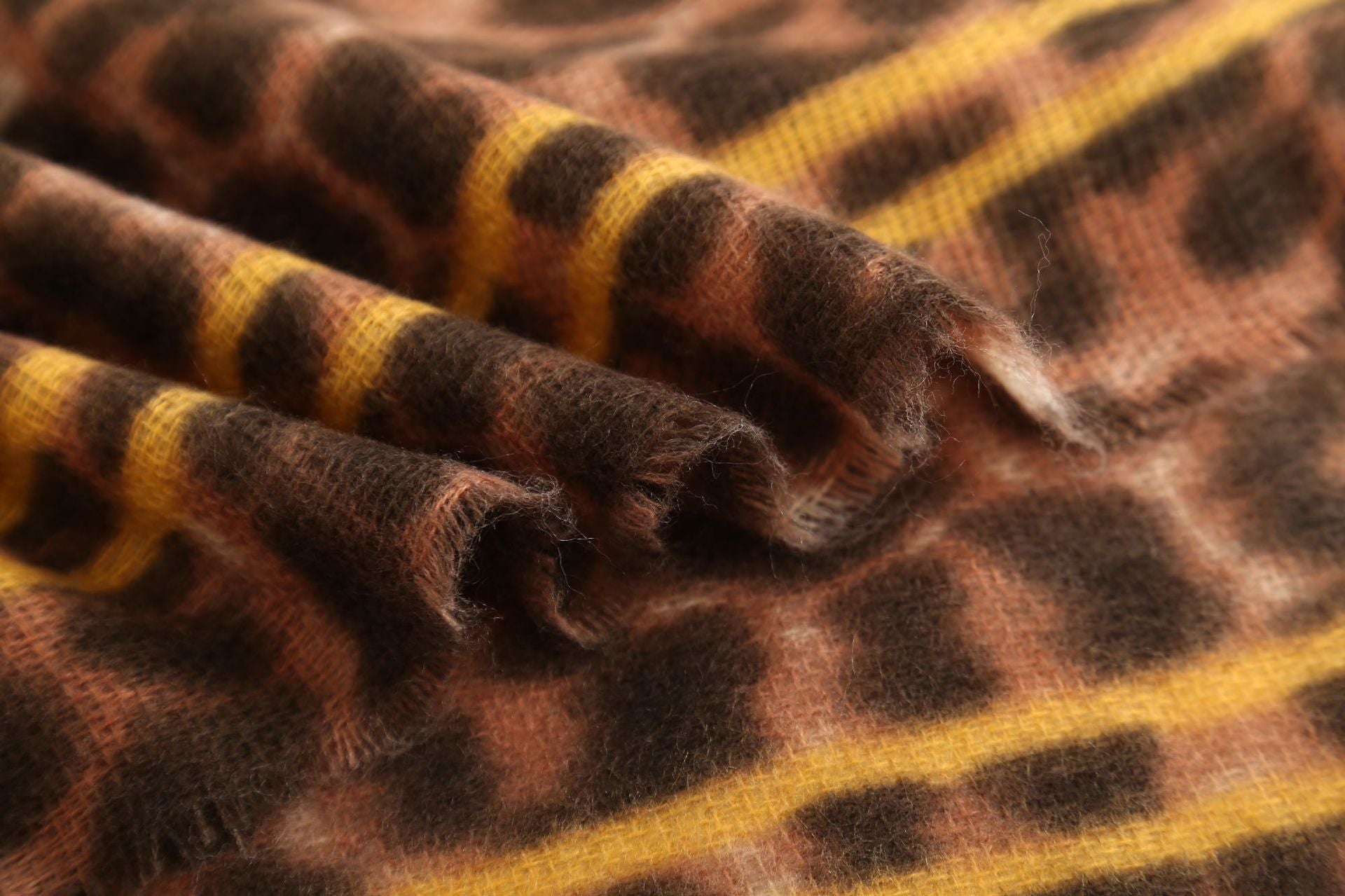 Leopard-print cashmere women's scarf shawl