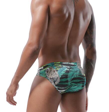Man Leopard Badeanzug Trunks Badeanzug Male Swimsuit Briefs