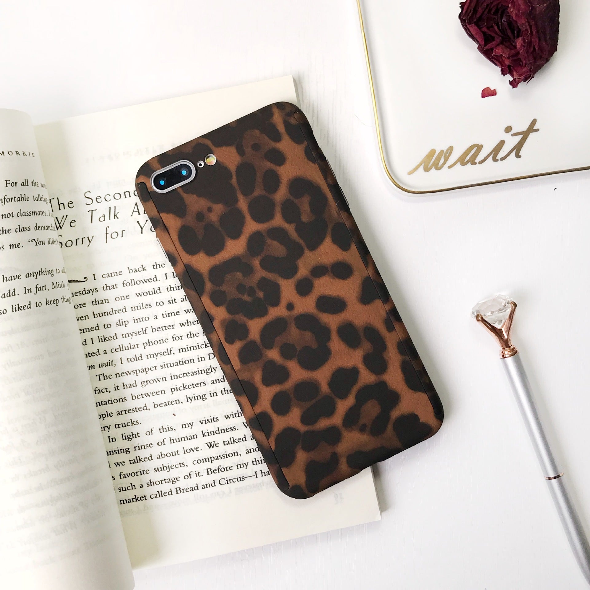 Handytasche mit Leopardenmuster