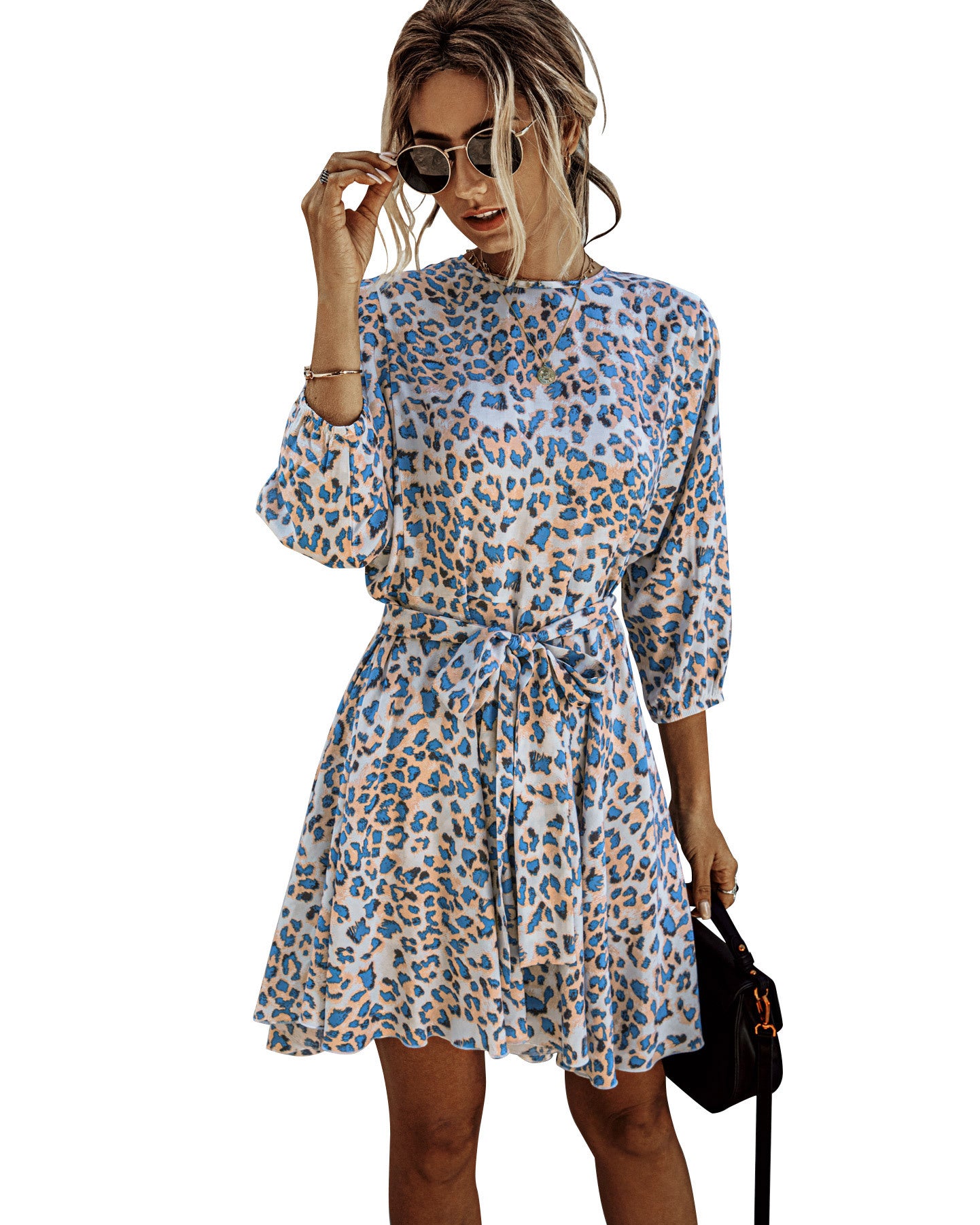 Damenkleid mit Leopardenmuster