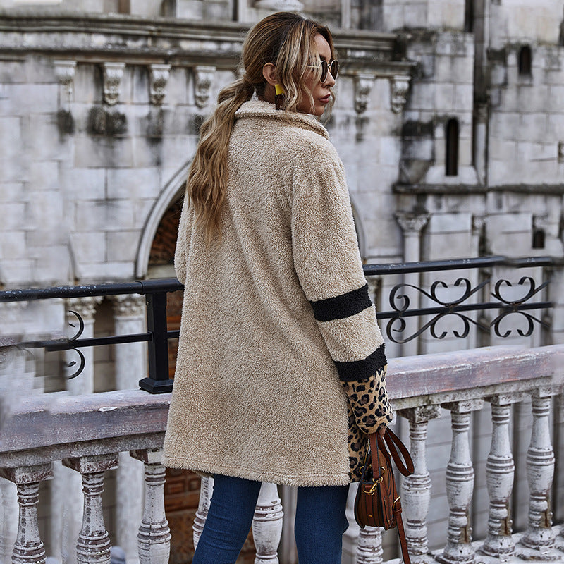 Beauty cashmere leopard coat