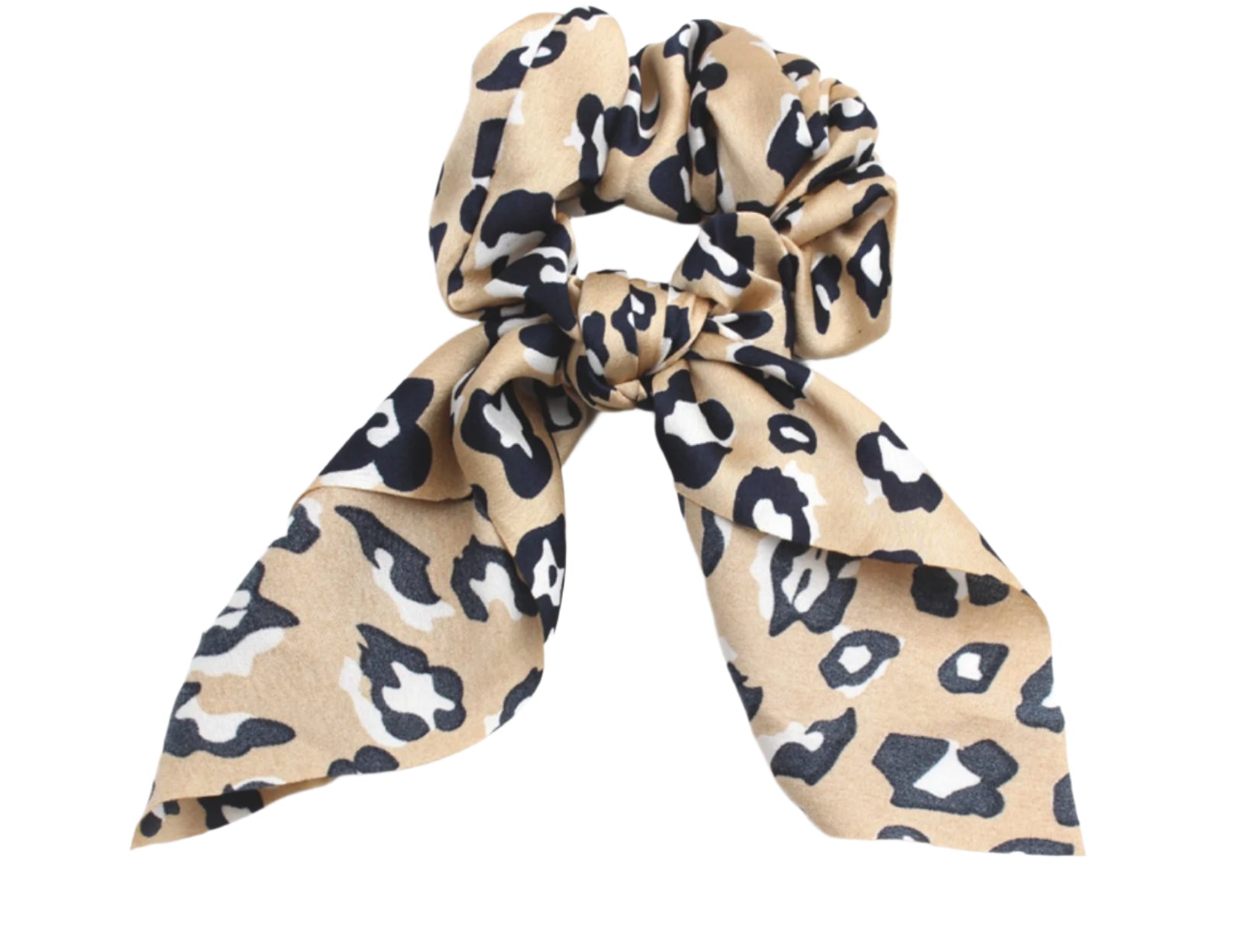 4Pcs Leopard Schlange Floral Luftschlangen Scrunchies Frauen Haar Schal