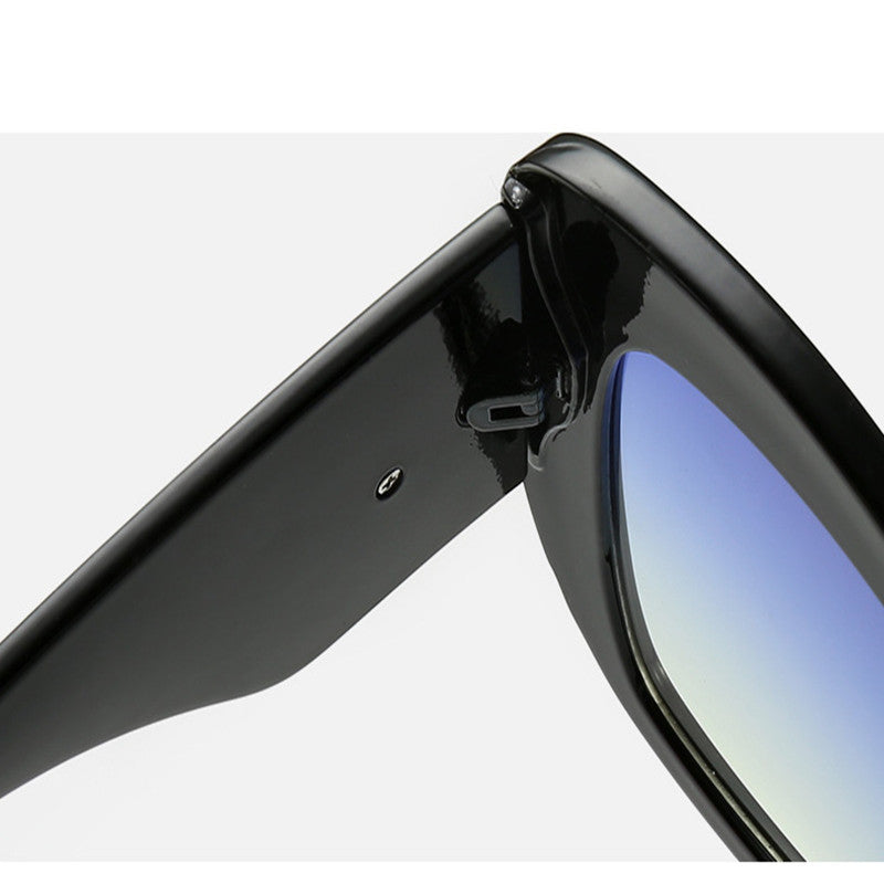 Leopard Print Trendy Big Frame Sonnenbrille, personalisierte Cat-Eye Love Sonnenbrille