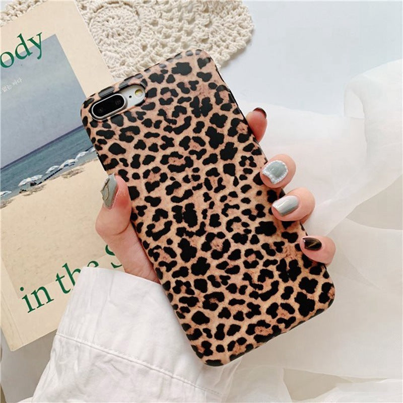 Stitching Leopard Print Handytasche