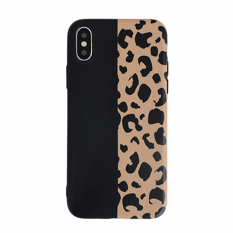 Stitching Leopard Print Handytasche