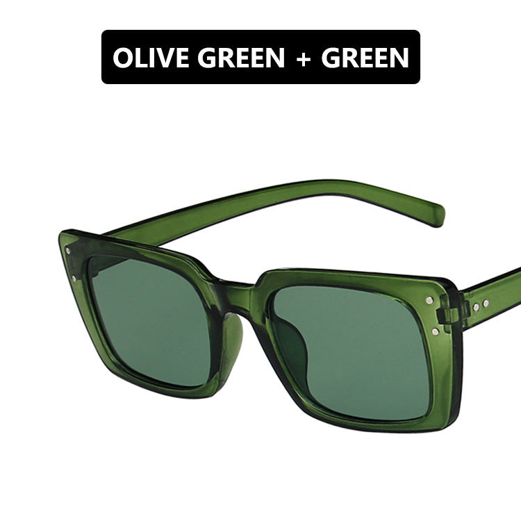 Mi Nail Schmaler Rahmen Quadratische Sonnenbrille Sonnenbrille