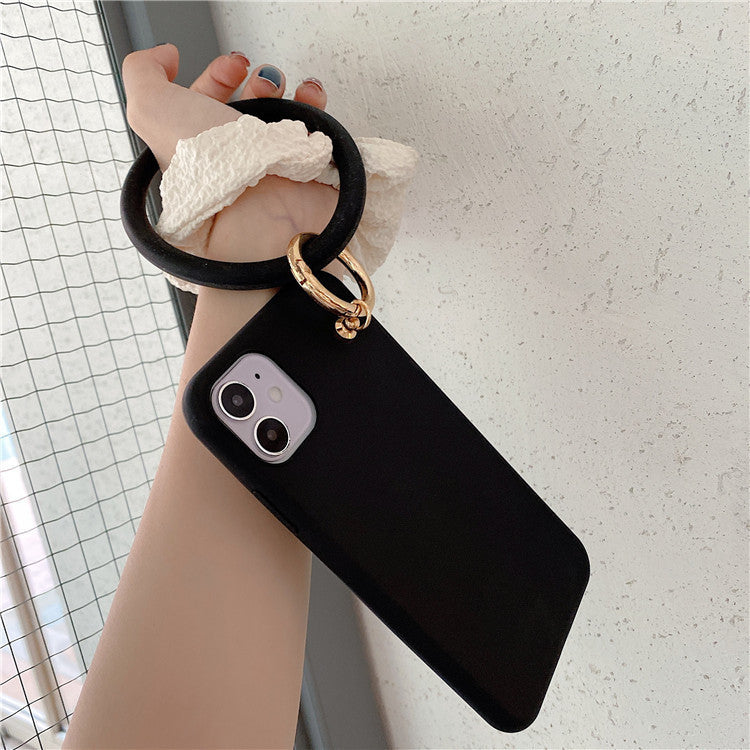 Kompatibel mit Apple, Mode Leopard Print Ring Anhänger Telefon Fall