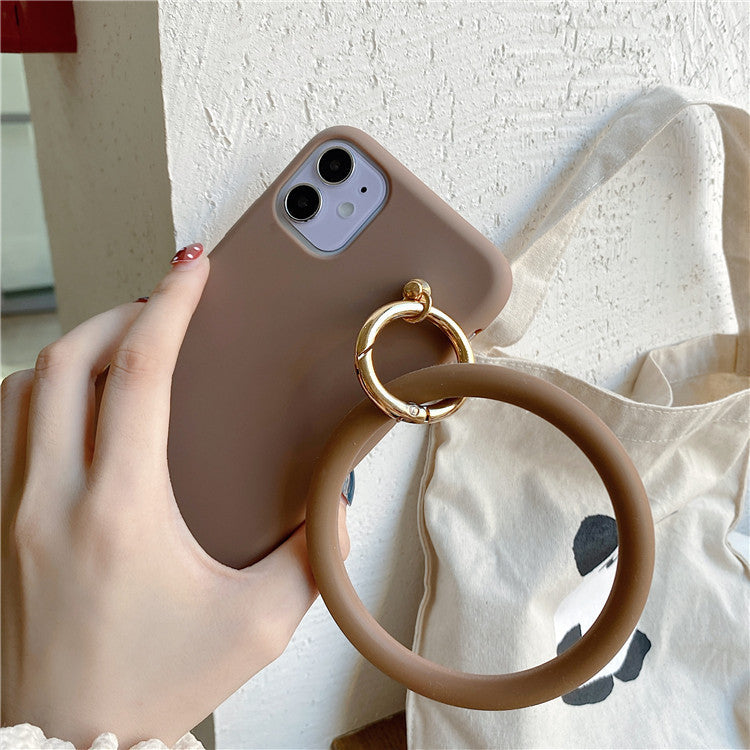 Kompatibel mit Apple, Mode Leopard Print Ring Anhänger Telefon Fall