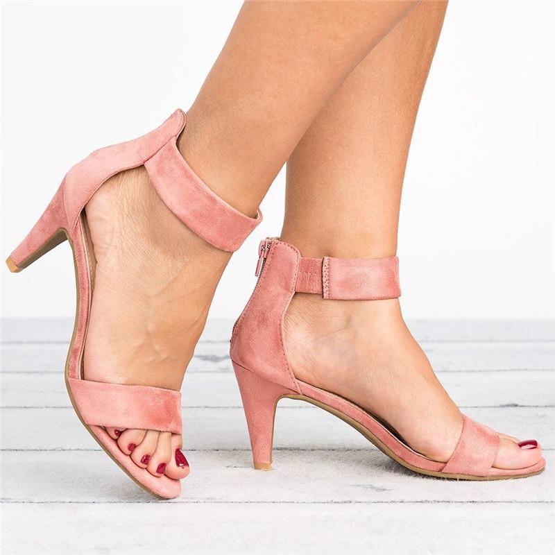 Sandalen Europäisch Und Amerikanisch Große Größe Frauen Schuhe Leopard Print Stiletto Frauen Sandalen