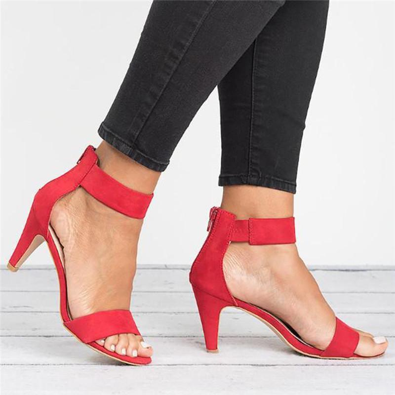 Sandalen Europäisch Und Amerikanisch Große Größe Frauen Schuhe Leopard Print Stiletto Frauen Sandalen