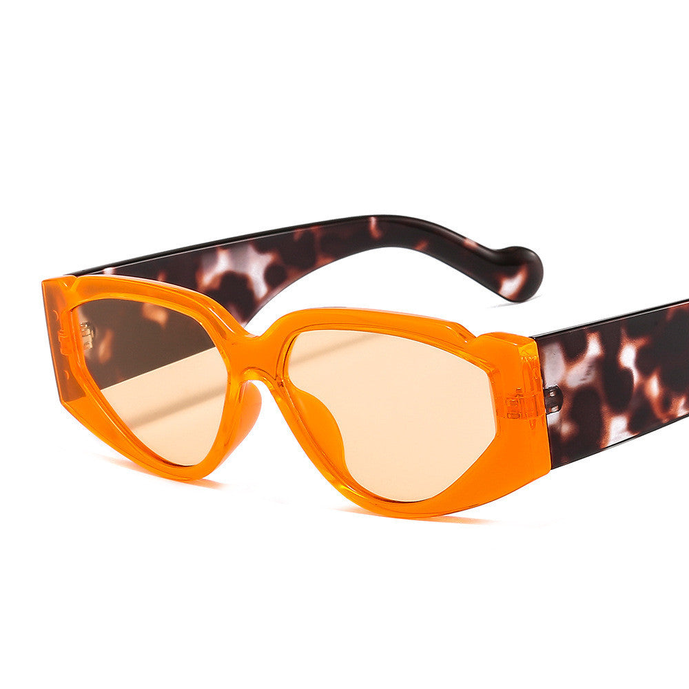 Persönlichkeit Farbe Kunststoff-Sonnenbrille, Trendy Sonnenbrille für Männer und Frauen, Cross-Border-Sonnenbrille