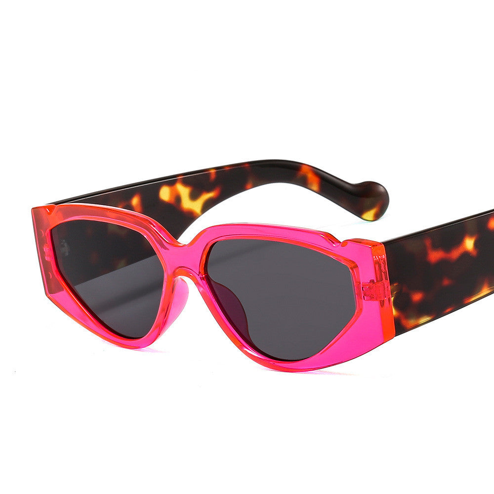 Persönlichkeit Farbe Kunststoff-Sonnenbrille, Trendy Sonnenbrille für Männer und Frauen, Cross-Border-Sonnenbrille