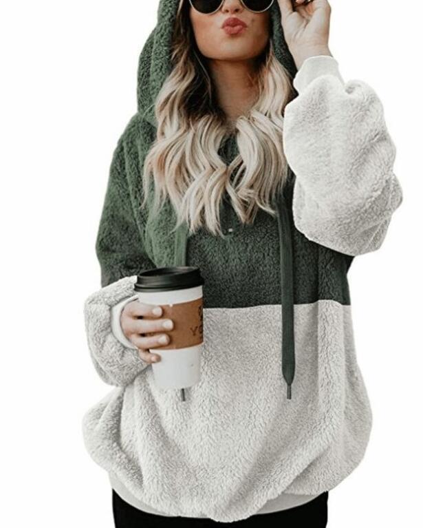 In Hot Sexy Female Leopard Zipper Pockets Coat Wool