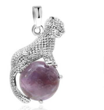 Blume Leopard Style Reitperlen Anhänger Jewellery