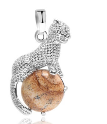 Blume Leopard Style Reitperlen Anhänger Jewellery
