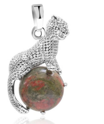 Blume Leopard Style Reitperlen Anhänger Jewellery