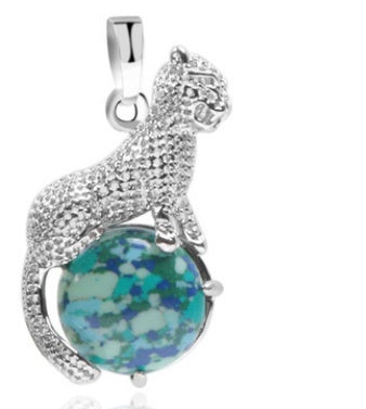 Blume Leopard Style Reitperlen Anhänger Jewellery