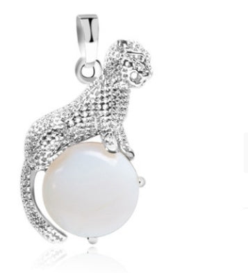 Blume Leopard Style Reitperlen Anhänger Jewellery