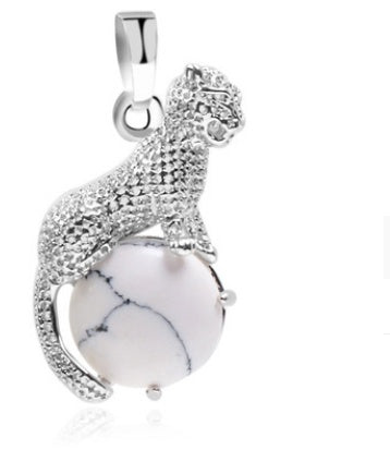 Blume Leopard Style Reitperlen Anhänger Jewellery