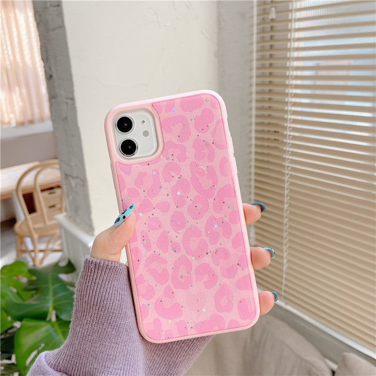 Kompatibel mit Apple, Leopard Epoxy für Iphone12Mini Apple Gold Folie 11Pro Max Handytasche 7 8Plus