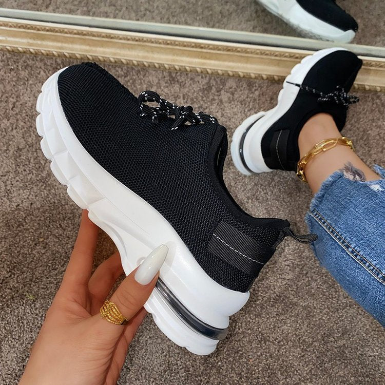 Große Größe Leopard Print Frauen Schuhe Dick-sohlige Casual Europäischen und amerikanischen