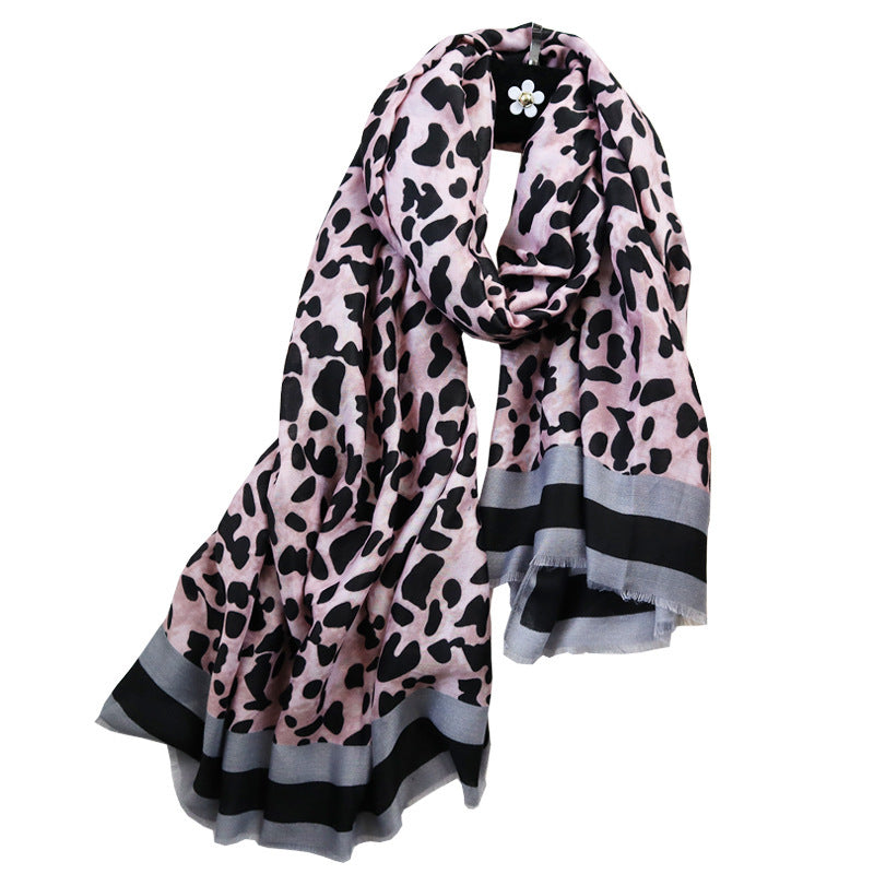 Warmer Leopardenschal