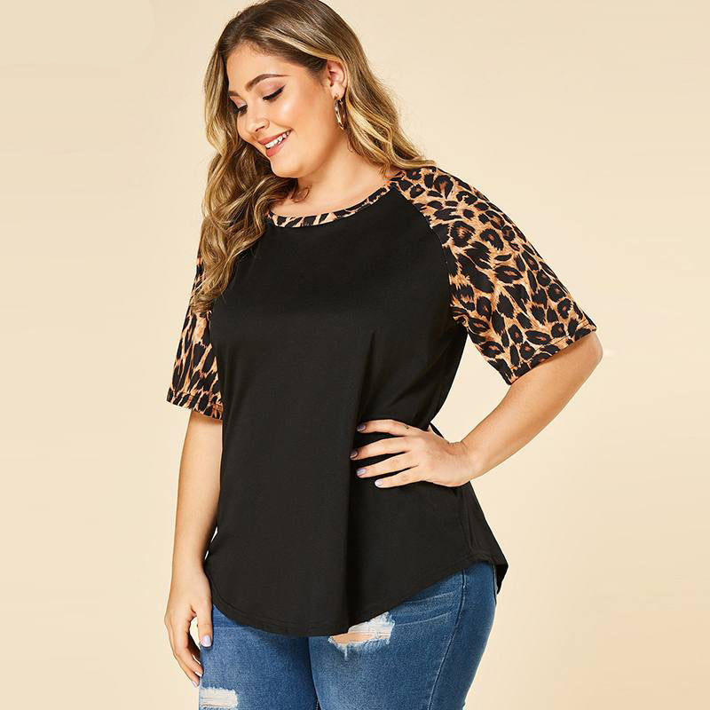 T-Shirt mit Leopardenmuster