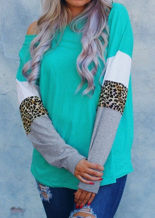 Tricolor Leopard Sweatshirt
