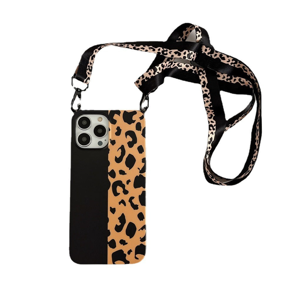 Katzenohr Leopard Lanyard Handytasche