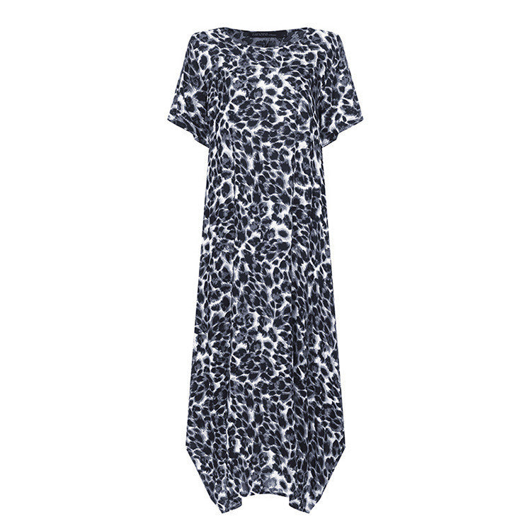 Sexy Leopard Print Damen Lose Kleid