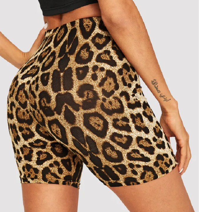Modische, sexy Hüftshorts mit Leopardenmuster