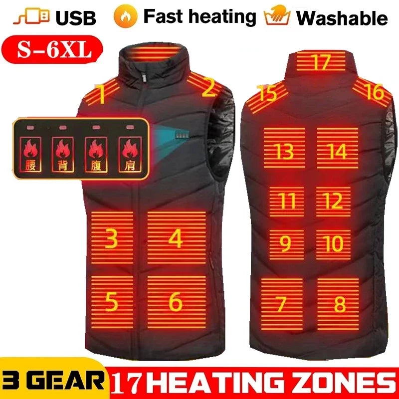 Women Winter Electric Heated Vest