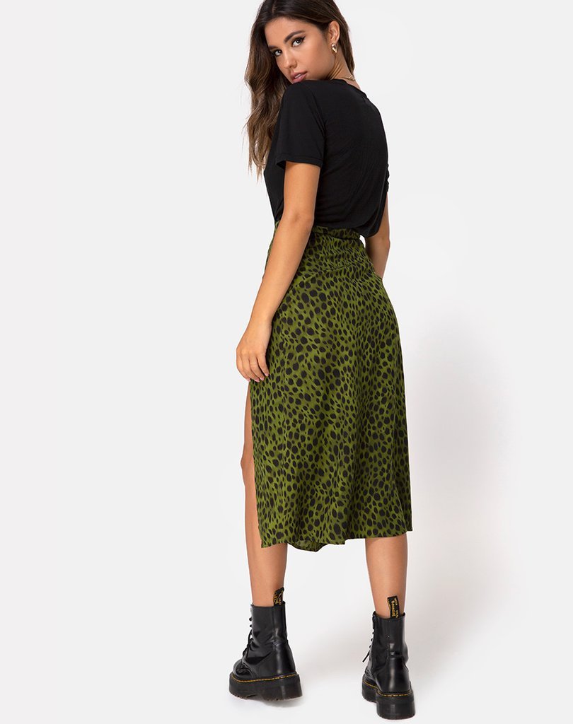 Leopard print skirt