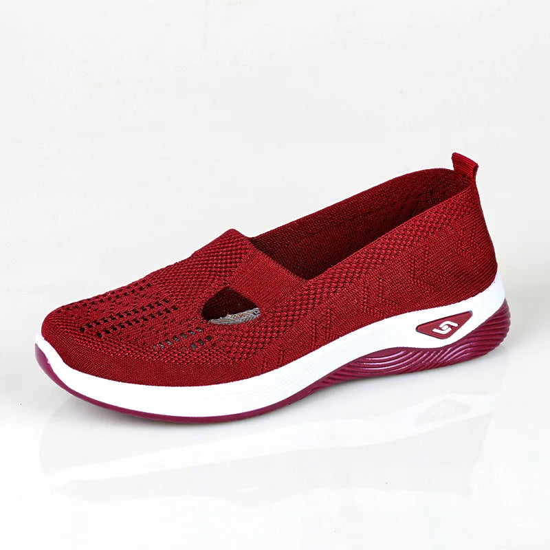 Damen Anti-Rutsch Walking Woven Schuhe