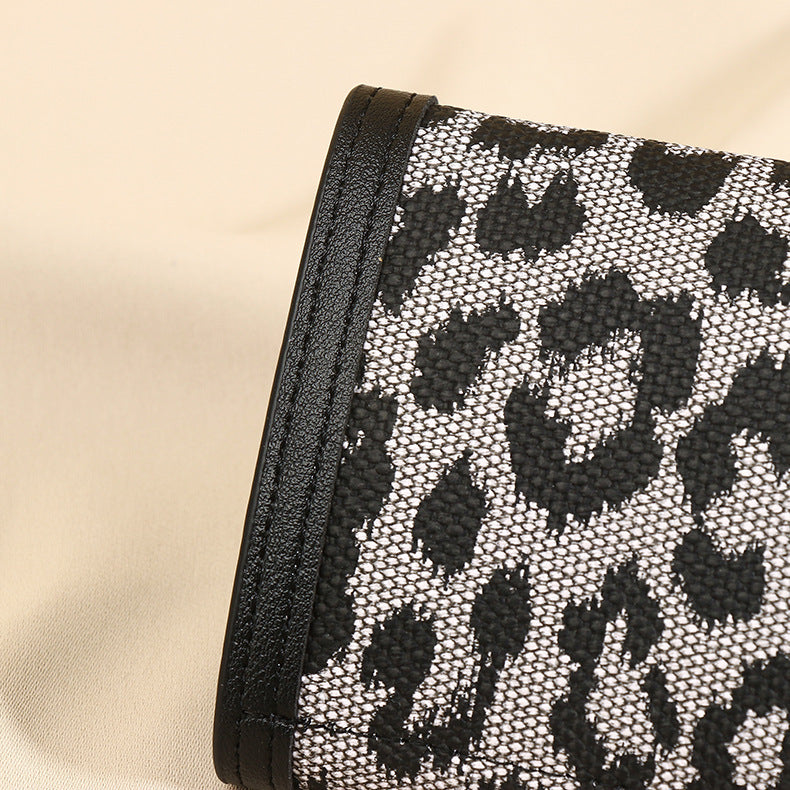 Neue Leopard Print Frauen Brieftasche Multi-Card-Slot Münze Geldbeutel All-in-One-Kupplung Karteninhaberin