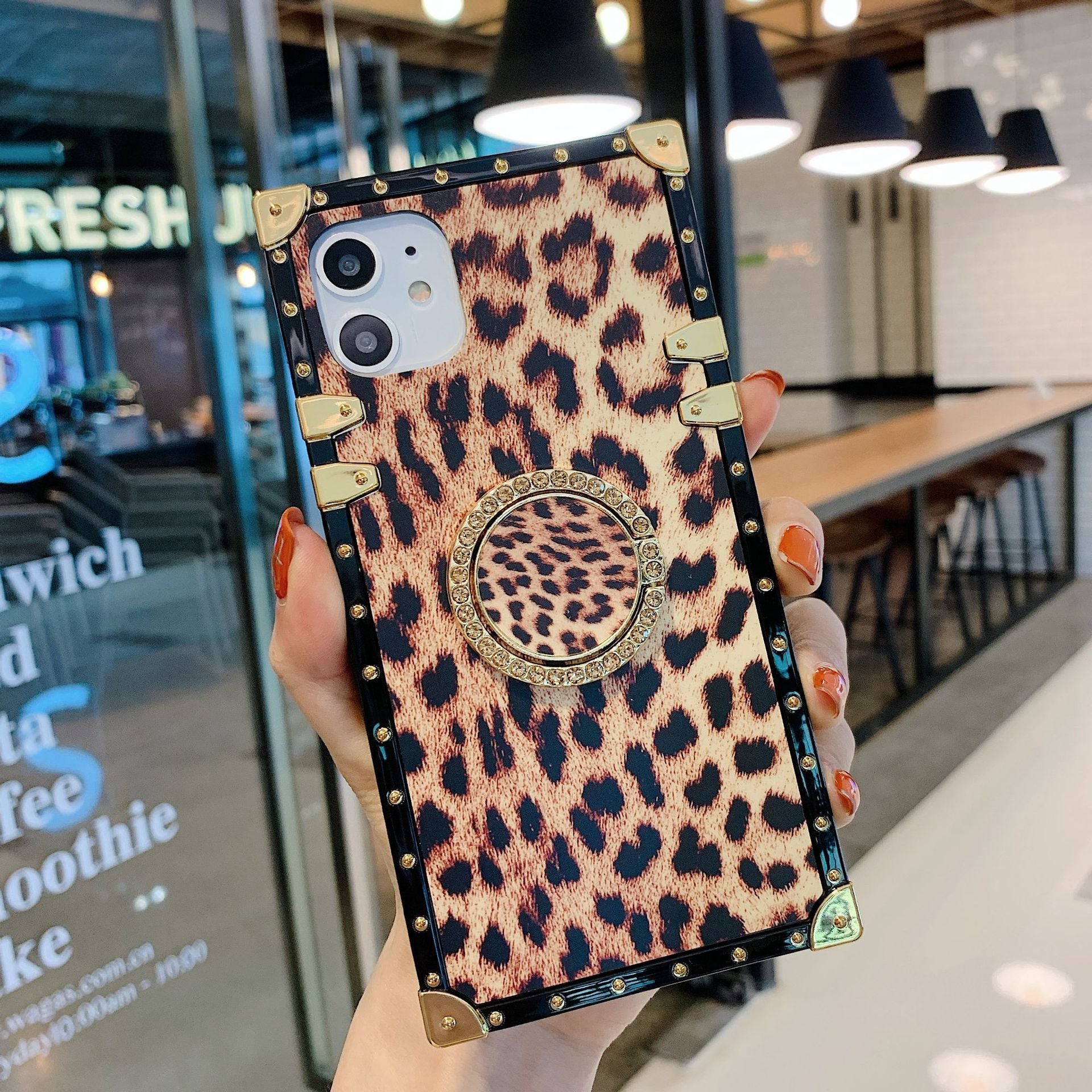 Klassische Leopard Print All-inclusive TPU Soft Shell Telefon Fall