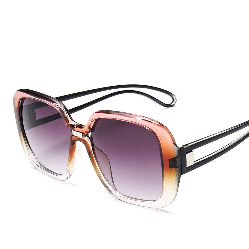 Großrahmige Sonnenbrille mit Farbverlauf Persönlichkeit Sonnenbrille