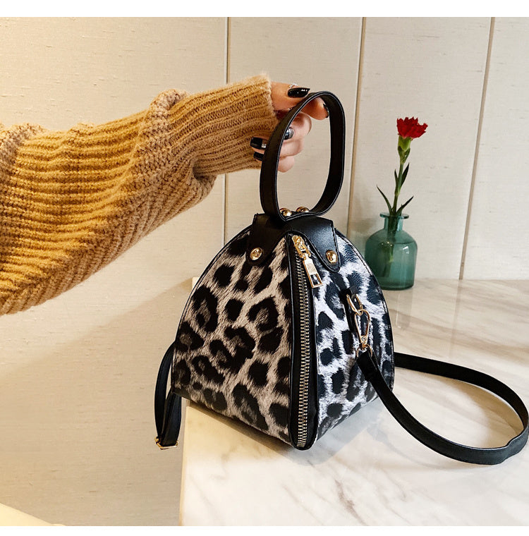 Leopardenmuster Dreieckstasche Handtasche