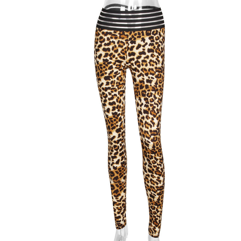 Damen-Sportanzug mit Leopardenmuster