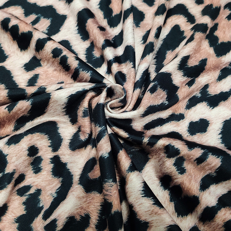 Camisole-Kleid mit Leopardenmuster