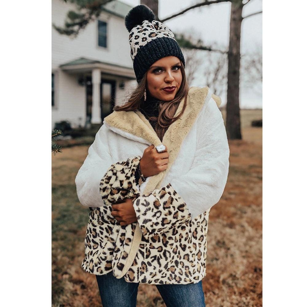 Leopard patchwork sweater